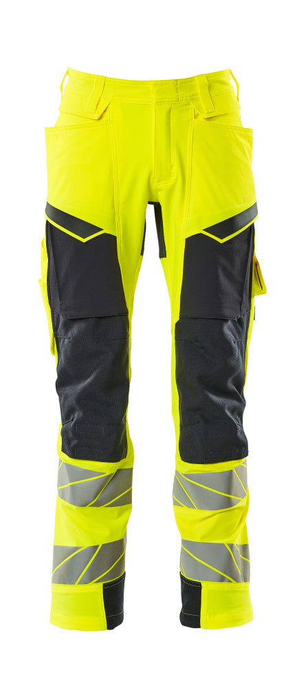 Mascot Accelerate Safe Broek met kniezakken 19279-510 fluo geel-donker marineblauw(17010)