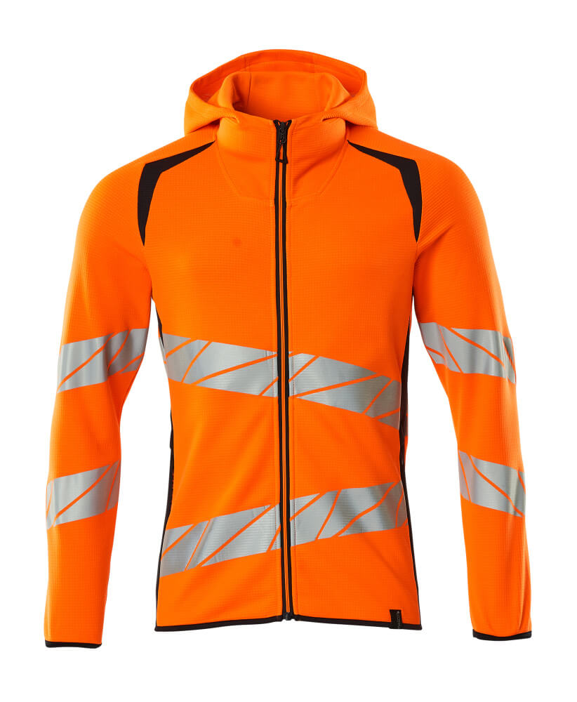 Mascot Accelerate Safe Capuchontrui 19284-781 met rits fluo oranje-donker marineblauw(14010)