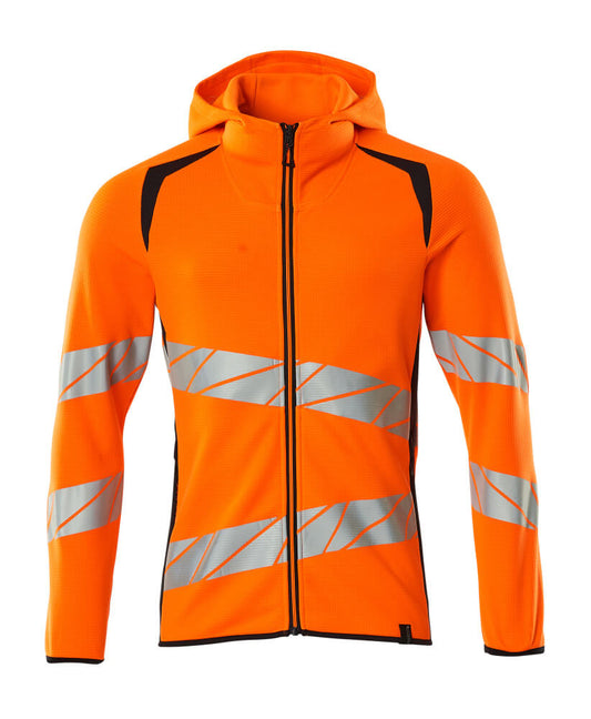 Mascot Accelerate Safe Capuchontrui 19284-781 met rits fluo oranje-donker marineblauw(14010)