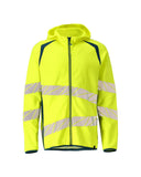Mascot Accelerate Safe Capuchontrui 19284-781 met rits fluo geel-donkerpetrol(1744)