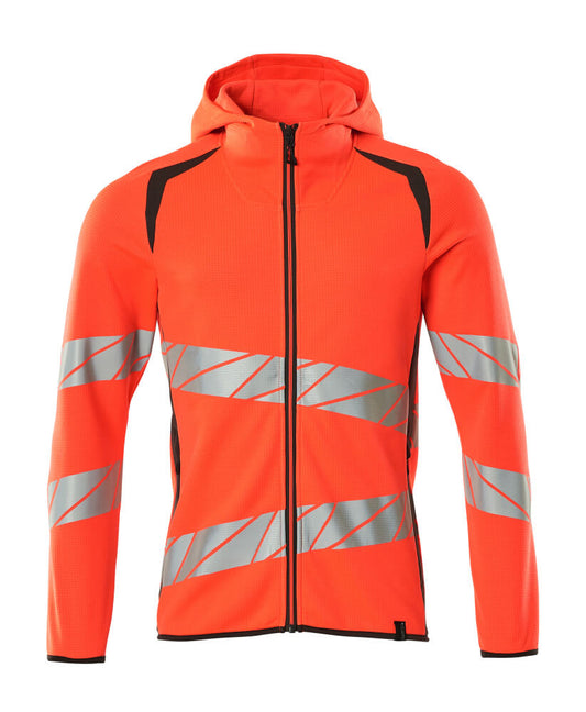 Mascot Accelerate Safe Capuchontrui 19284-781 met rits fluo rood-donker antracietgrijs(22218)