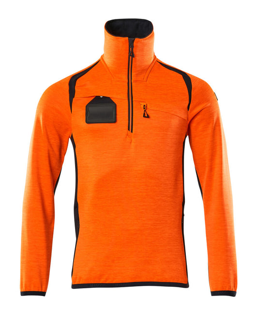 Mascot Accelerate Safe Zipsweaters 19303-316 fluo oranje-donker marineblauw(14010)