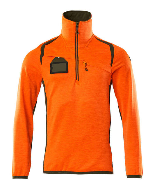 Mascot Accelerate Safe Zipsweaters 19303-316 fluo oranje-mosgroen(1433)