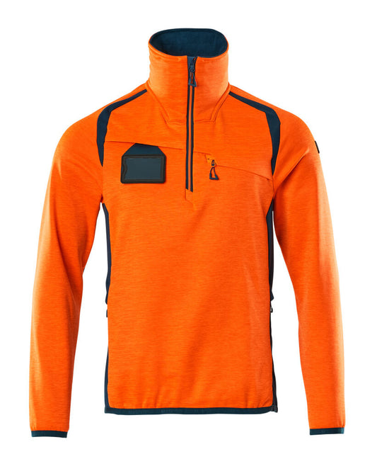 Mascot Accelerate Safe Zipsweaters 19303-316 fluo oranje-donker petrolblauw(1444)