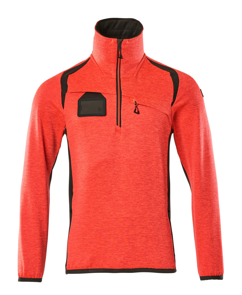 Mascot Accelerate Safe Zipsweaters 19303-316 fluo rood-donker antracietgrijs(22218)