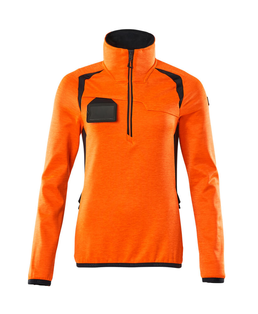 Mascot Accelerate Safe Zipsweaters 19353-316 fluo oranje-donker marineblauw(14010)