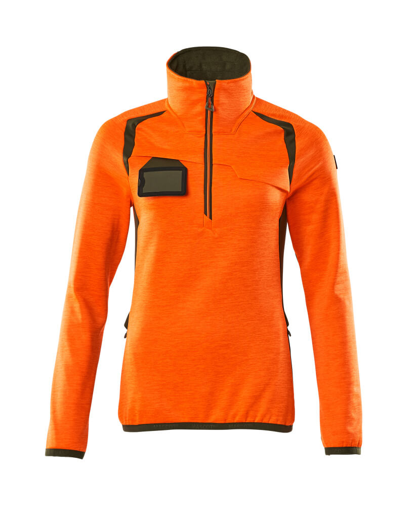 Mascot Accelerate Safe Zipsweaters 19353-316 fluo oranje-mosgroen(1433)