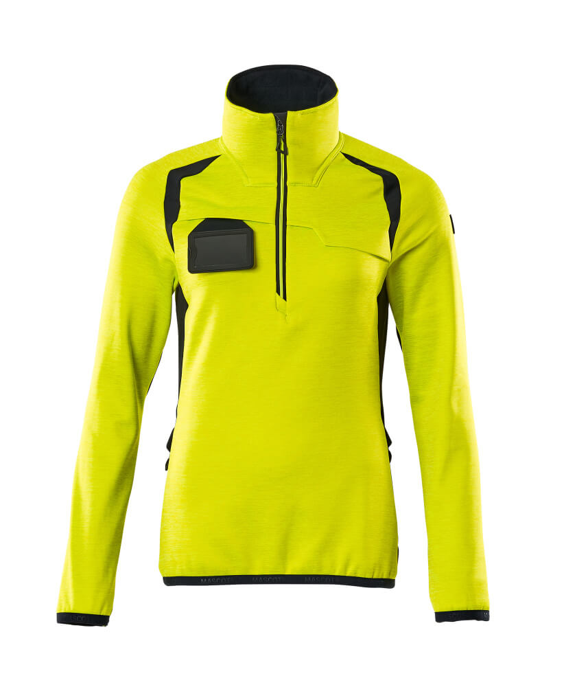 Mascot Accelerate Safe Zipsweaters 19353-316 fluo geel-donker marineblauw(17010)