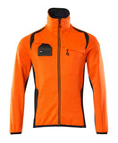 Mascot Accelerate Safe Fleecetrui 19403-316 met rits fluo oranje-donker marineblauw(14010)