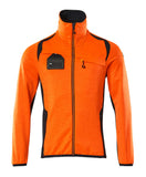 Mascot Accelerate Safe Fleecetrui 19403-316 met rits fluo oranje-donker marineblauw(14010)