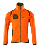 Mascot Accelerate Safe Fleecetrui 19403-316 met rits fluo oranje-mosgroen(1433)