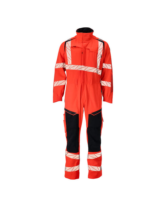 Mascot Accelerate Safe Overalls 19519-236 fluo rood-donkermarine(22210)