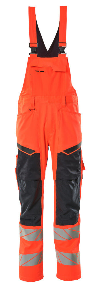Mascot Accelerate Safe Overalls 19569-236 fluo rood-donkermarine(22210)