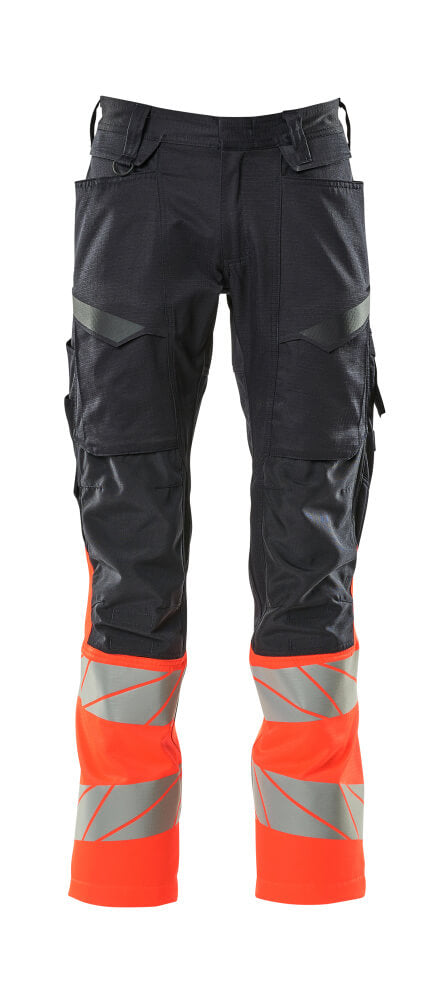 Mascot Accelerate Safe Broeken 19679-236 donker marineblauw-hi-vis rood(10222)