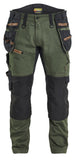 Blaklader Ambacht Striker Werkbroeken 19701149 stretch woudgroen-roestbruin(4240)