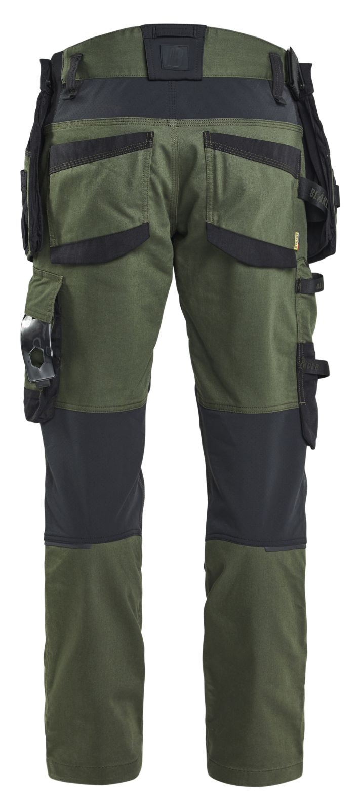 Blaklader Ambacht Striker Werkbroeken 19701149 stretch donker herfstgroen-zwart(4298)