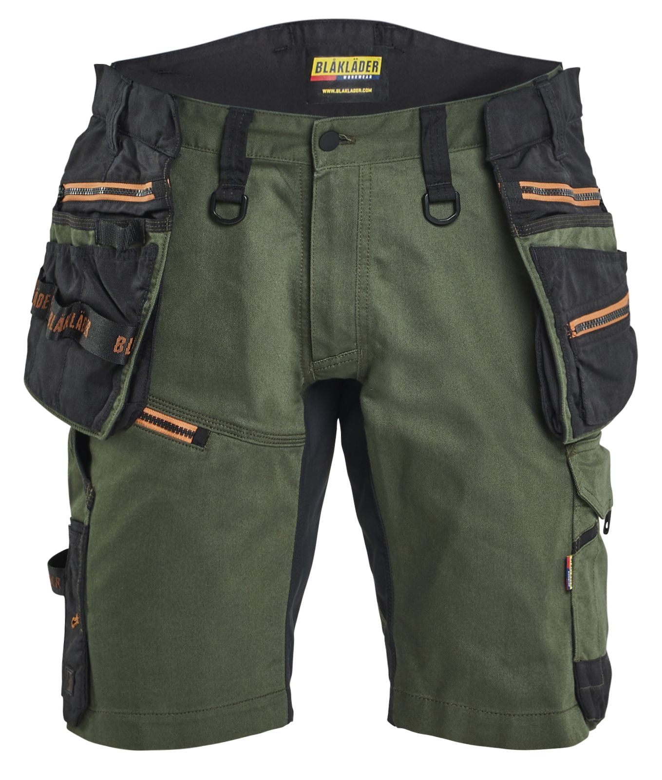 Blaklader Ambacht Striker Shorts 19721149 2-weg Stretch woudgroen-roestbruin(4240)