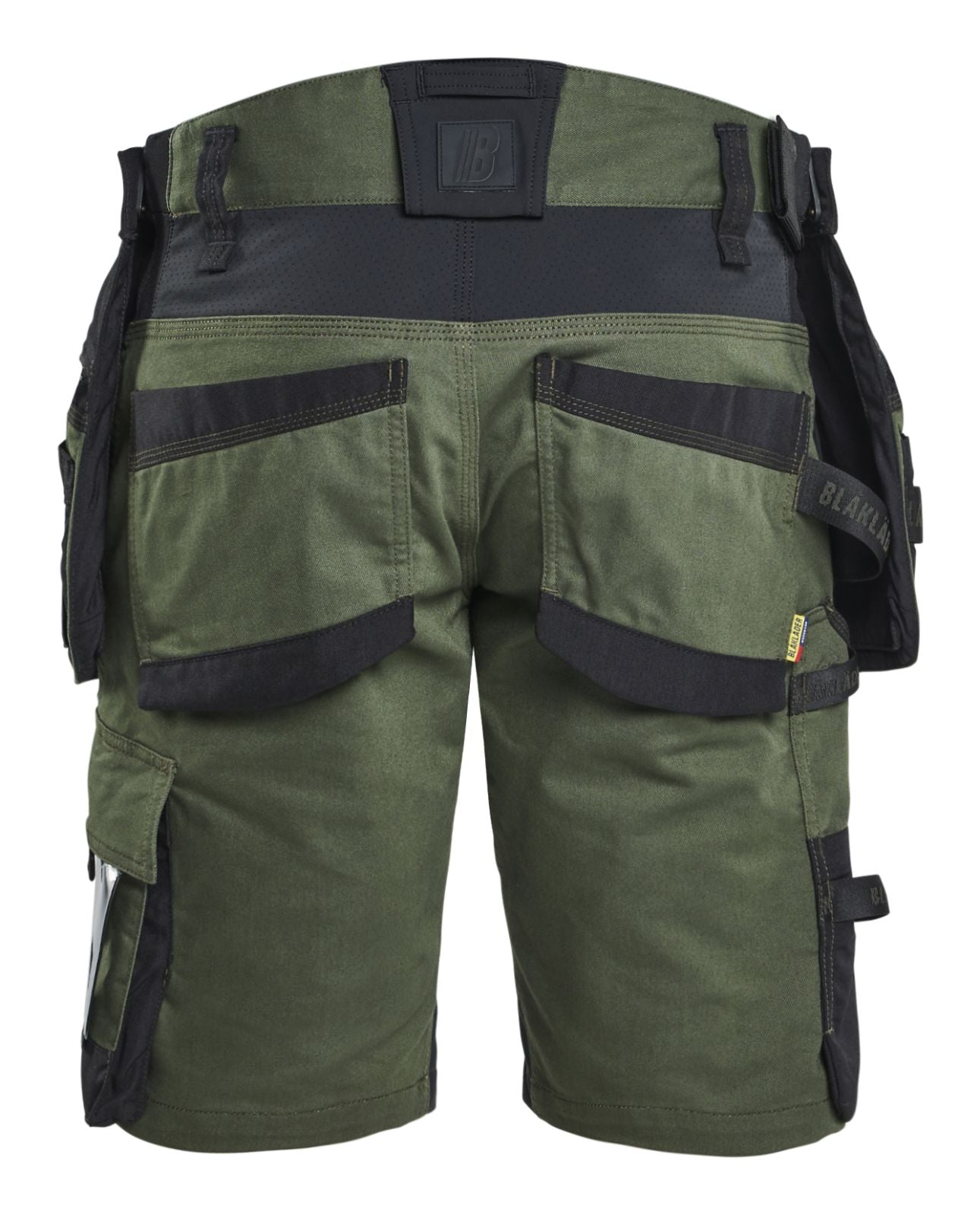 Blaklader Ambacht Striker Shorts 19721149 2-weg Stretch donker herfstgroen-zwart(4298)