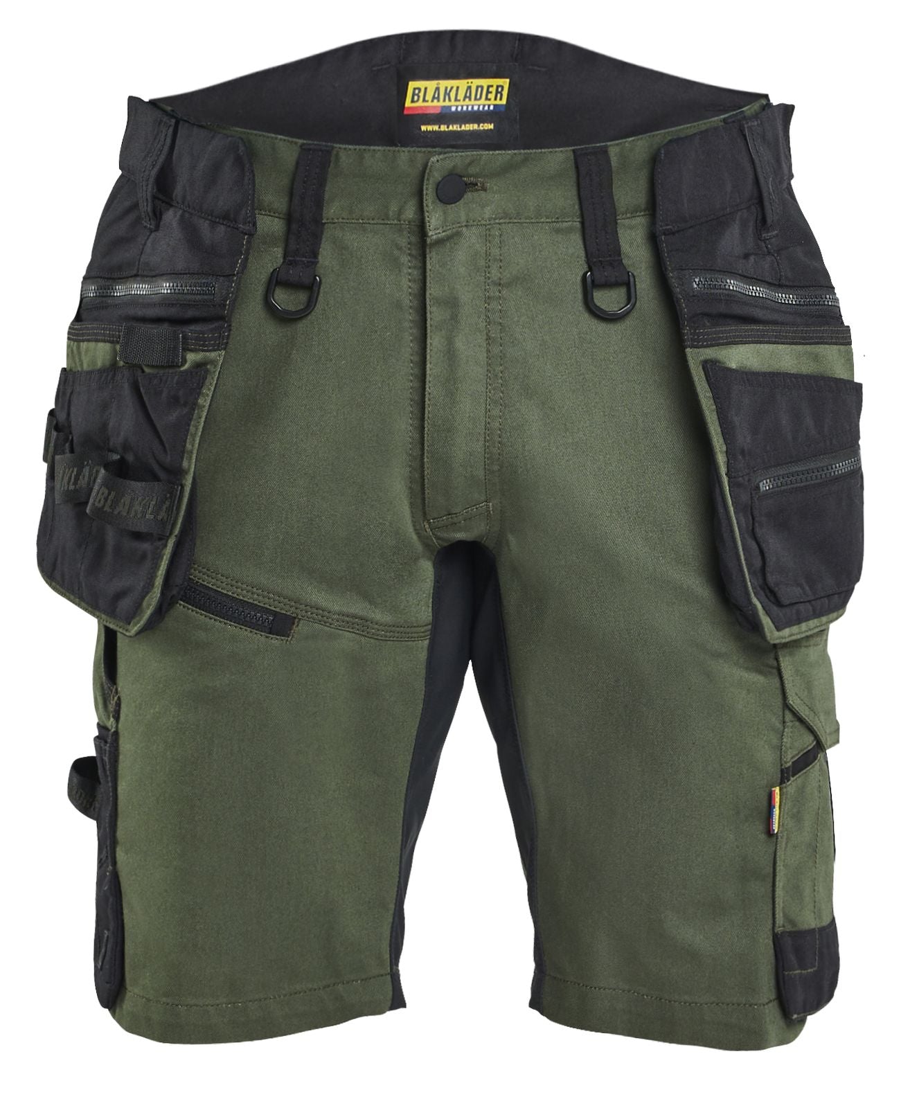 Blaklader Ambacht Striker Shorts 19721149 2-weg Stretch donker herfstgroen-zwart(4298)