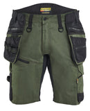 Blaklader Ambacht Striker Shorts 19721149 2-weg Stretch donker herfstgroen-zwart(4298)