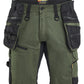 Blaklader Ambacht Striker Shorts 19721149 2-weg Stretch donker herfstgroen-zwart(4298)