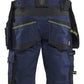 Blaklader Ambacht Striker Shorts 19721149 stretch afneembare gereedschapszakken donker marineblauw-fluo geel(8633)