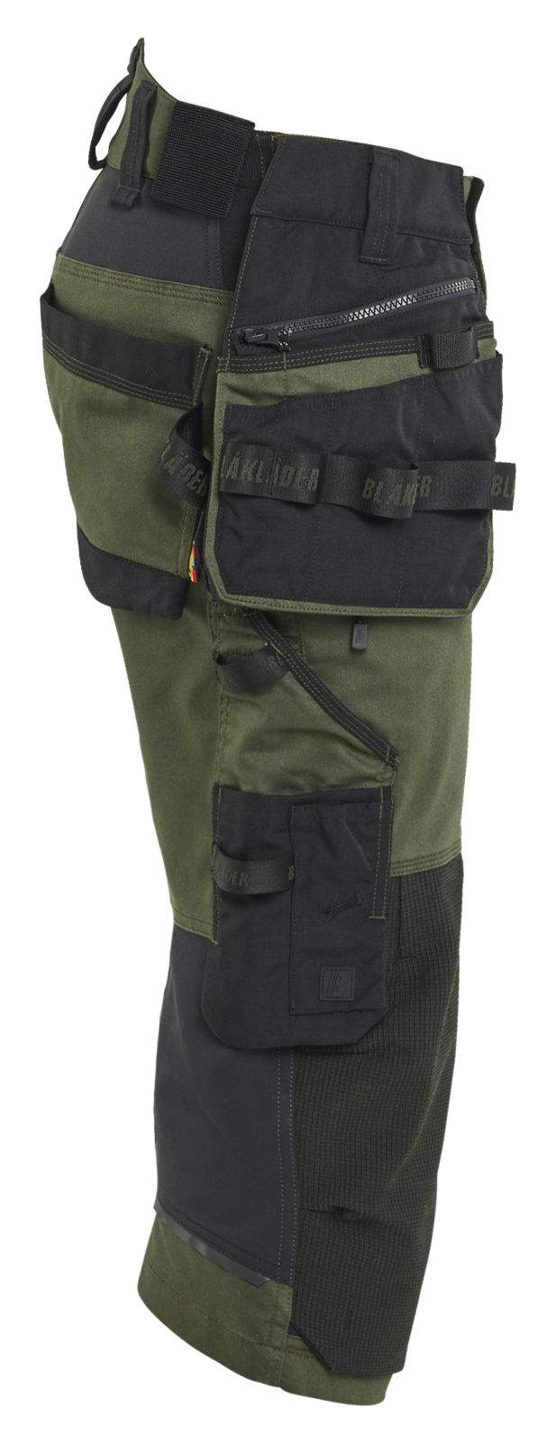 Blaklader Ambacht Striker Piraatbroeken 19771149 stretch donker herfstgroen-zwart(4298)