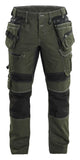 Blaklader Ambacht X1900 Werkbroeken 19901141 denim stretch donker herfstgroen-zwart(4298)