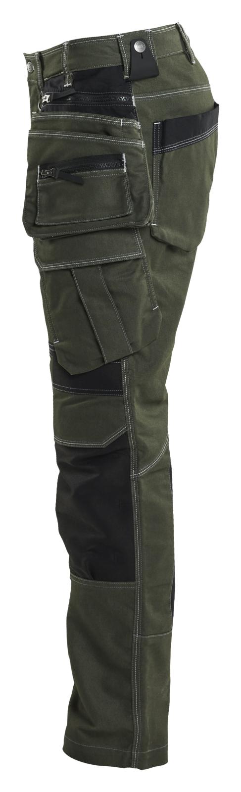 Blaklader Ambacht X1900 Werkbroeken 19901141 denim stretch donker herfstgroen-zwart(4298)