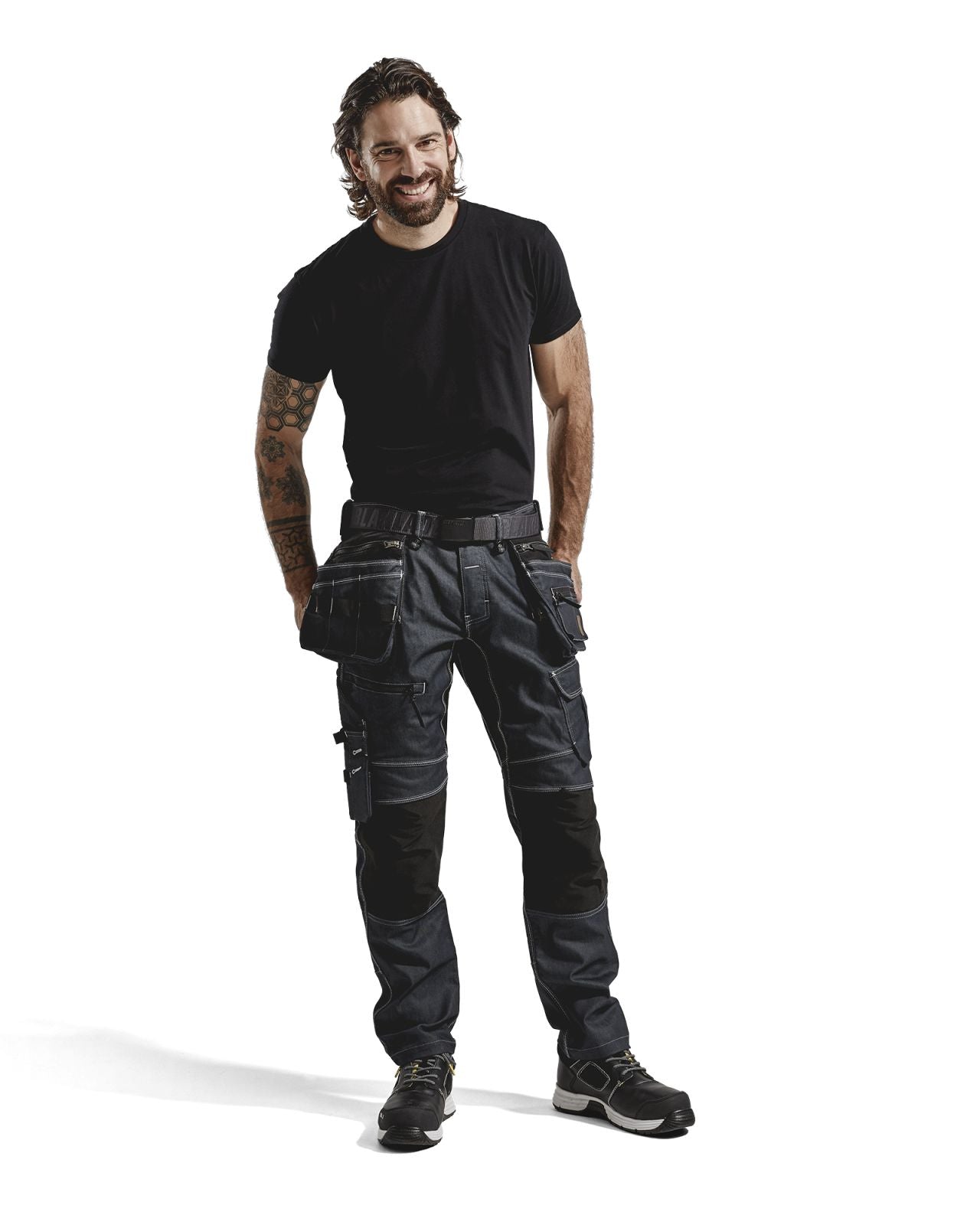 Blaklader Broeken 19901141 met Stretch marineblauw-zwart(8999)