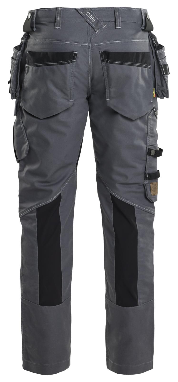 Blaklader Ambacht X1900 Werkbroeken 19901141 denim stretch midden grijs-zwart(9699)