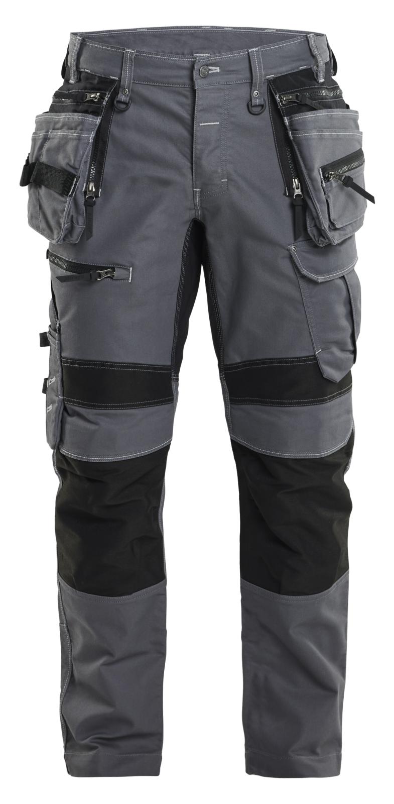 Blaklader Ambacht X1900 Werkbroeken 19901141 denim stretch midden grijs-zwart(9699)