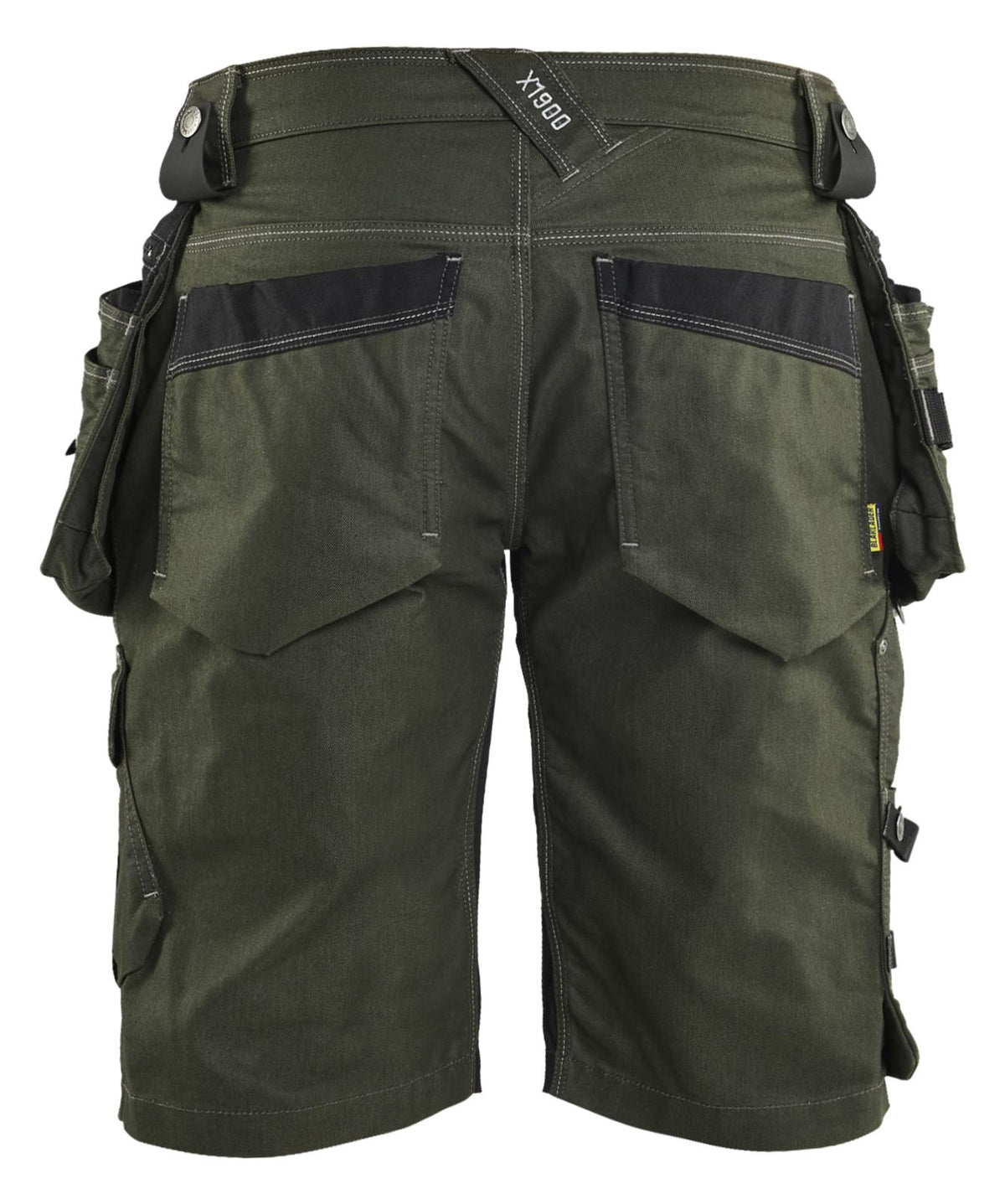 Blaklader Ambacht X1900 Shorts 19921141 denim stretch donker herfstgroen-zwart(4298)