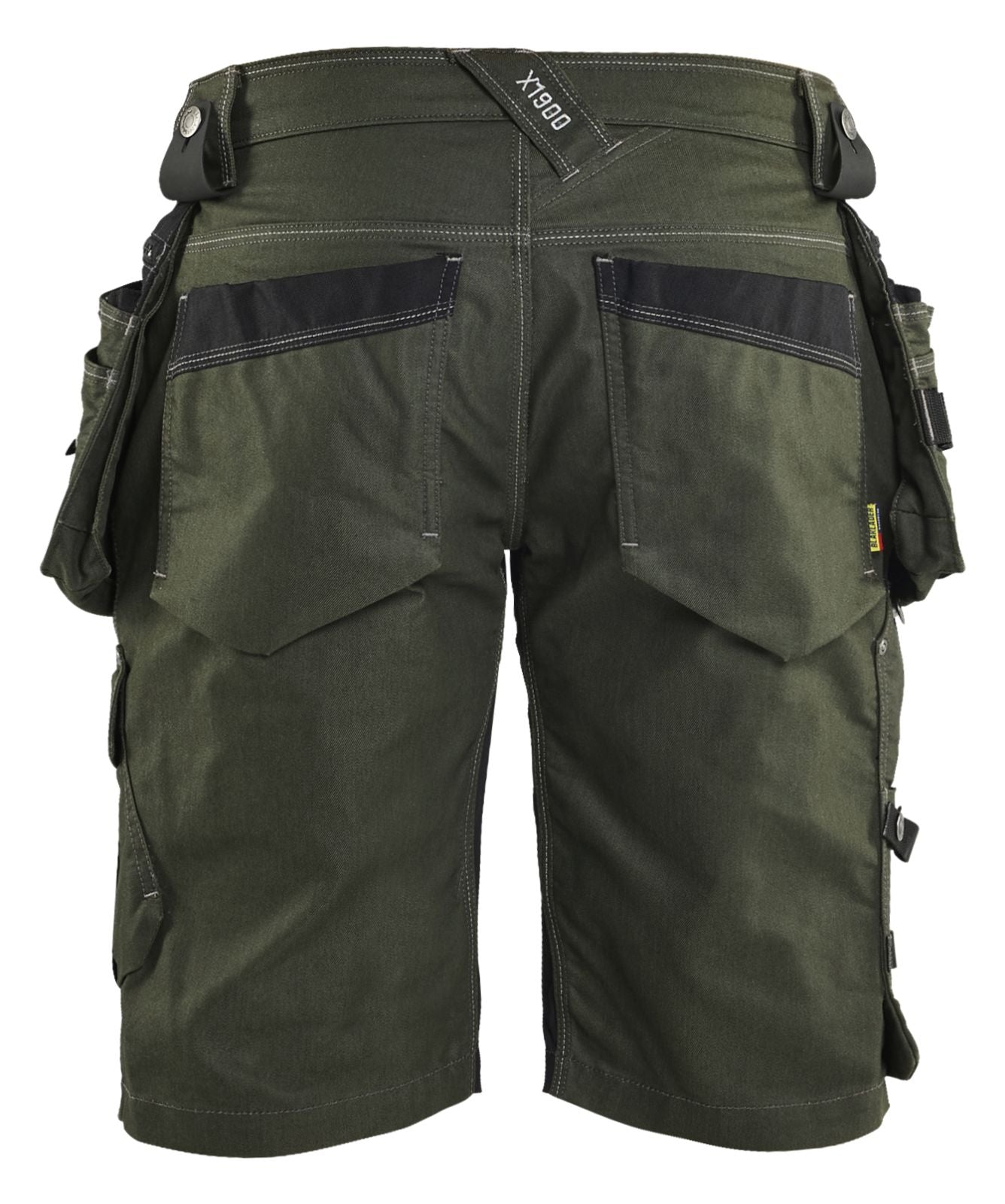 Blaklader Ambacht X1900 Shorts 19921141 denim stretch donker herfstgroen-zwart(4298)