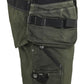 Blaklader Ambacht X1900 Shorts 19921141 denim stretch donker herfstgroen-zwart(4298)