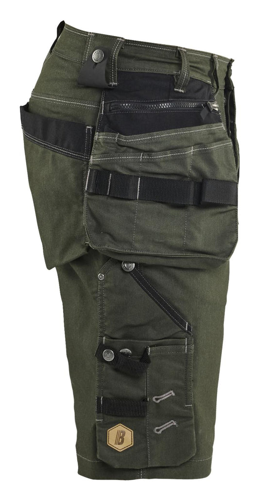 Blaklader Ambacht X1900 Shorts 19921141 denim stretch donker herfstgroen-zwart(4298)