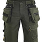 Blaklader Ambacht X1900 Shorts 19921141 denim stretch donker herfstgroen-zwart(4298)
