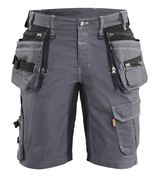 Blaklader Ambacht X1900 Shorts 19921141 denim stretch midden grijs-zwart(9699)