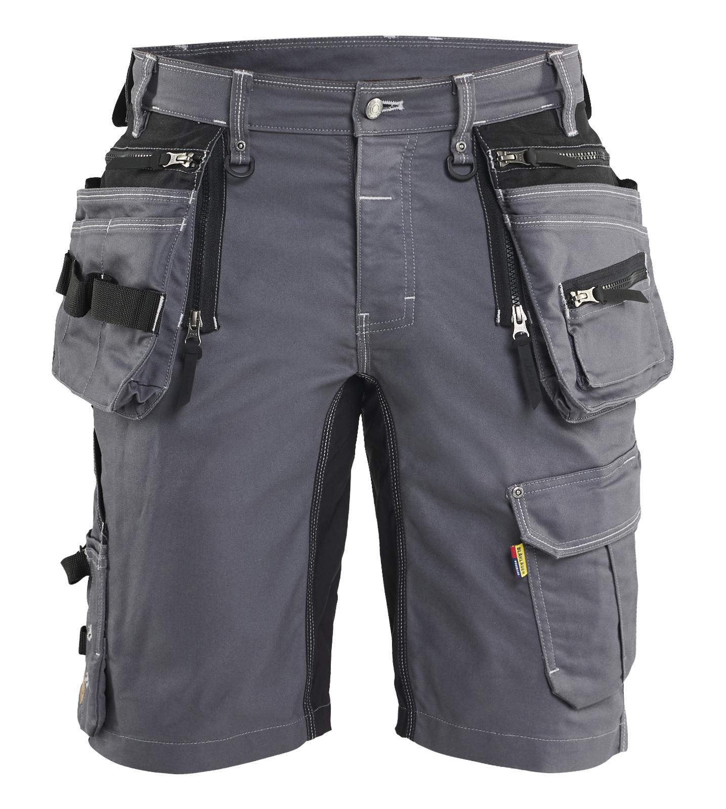 Blaklader Ambacht X1900 Shorts 19921141 denim stretch midden grijs-zwart(9699)