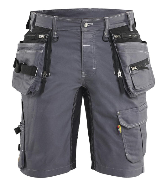 Blaklader Ambacht X1900 Shorts 19921141 denim stretch midden grijs-zwart(9699)