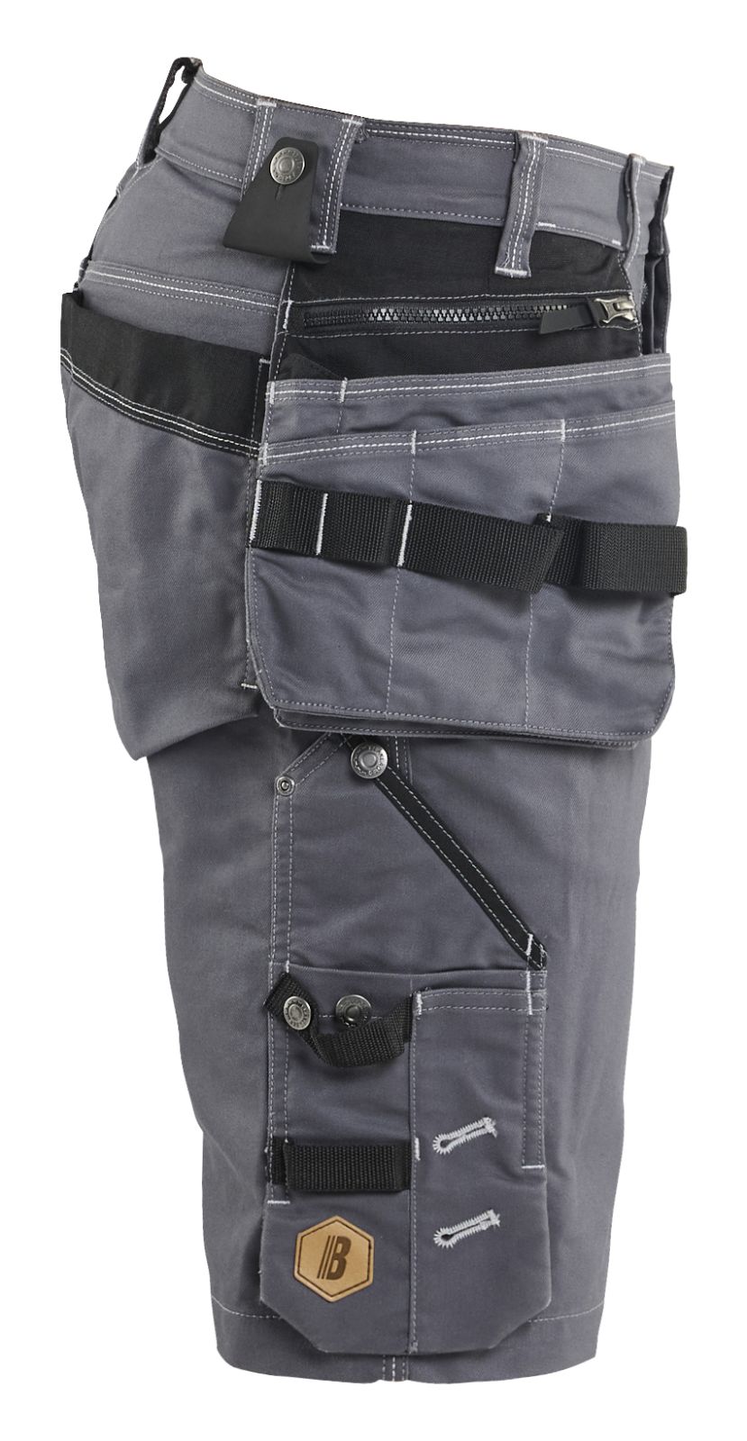 Blaklader Ambacht X1900 Shorts 19921141 denim stretch midden grijs-zwart(9699)