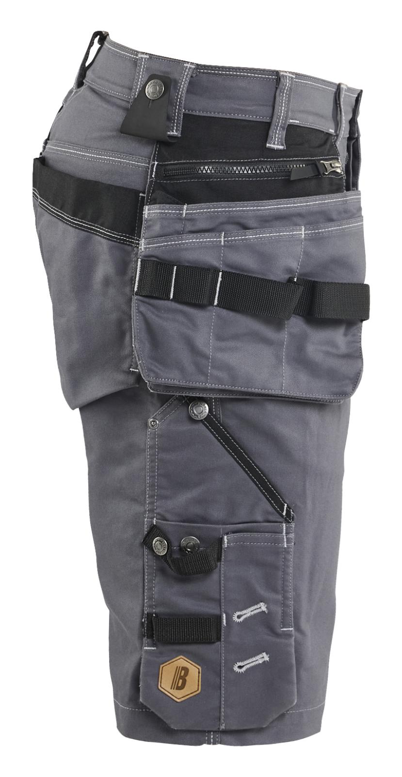 Blaklader Ambacht X1900 Shorts 19921141 denim stretch midden grijs-zwart(9699)