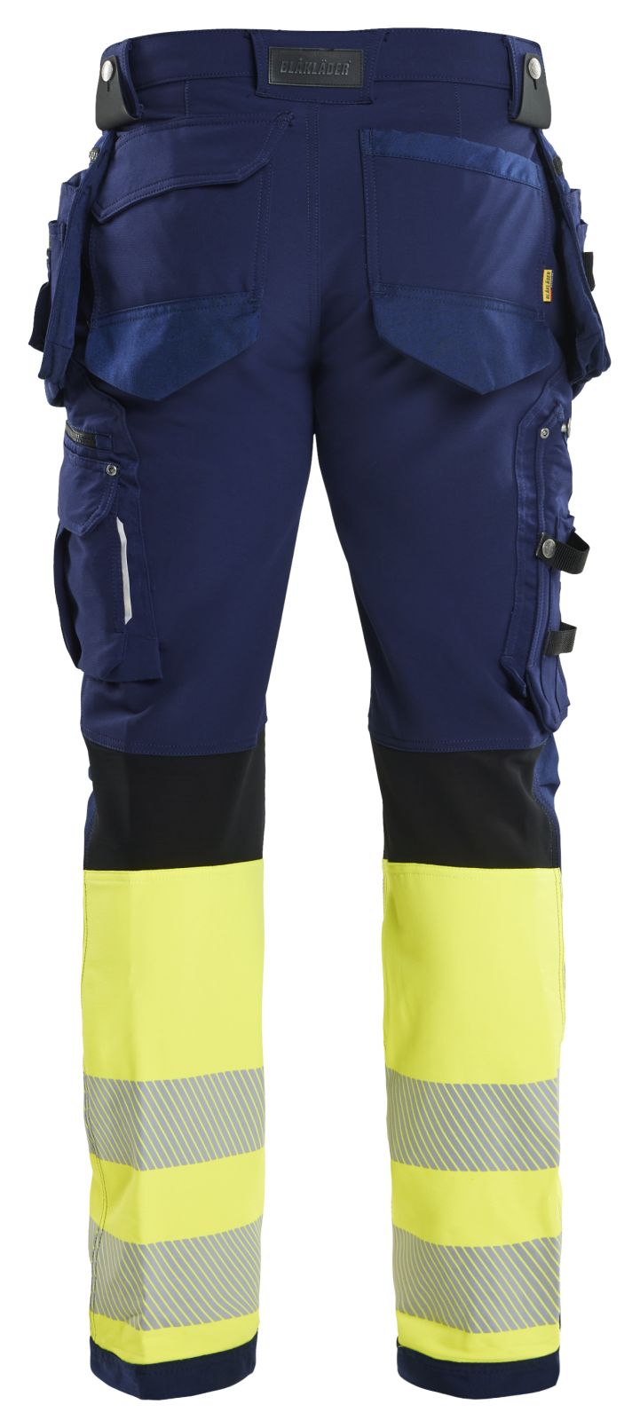 Blaklader Broeken 19931642 marineblauw-fluo geel(8933)