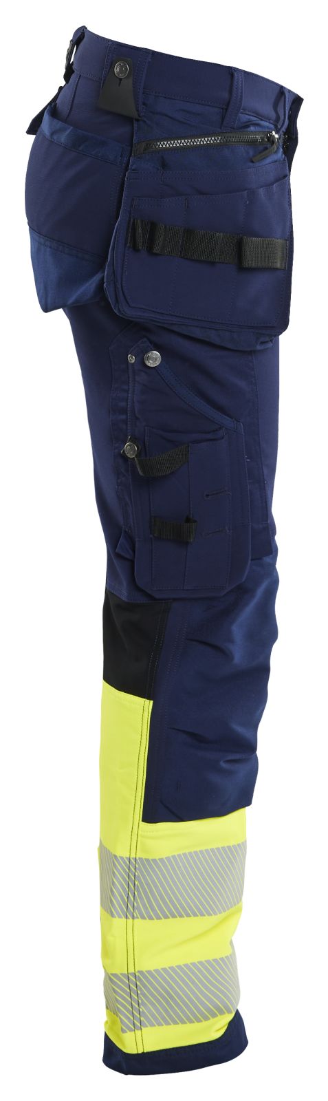 Blaklader Broeken 19931642 marineblauw-fluo geel(8933)