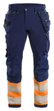 Blaklader Werkbroeken 19931642 marineblauw-oranje(8953)