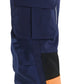 Blaklader Werkbroeken 19931642 marineblauw-oranje(8953)