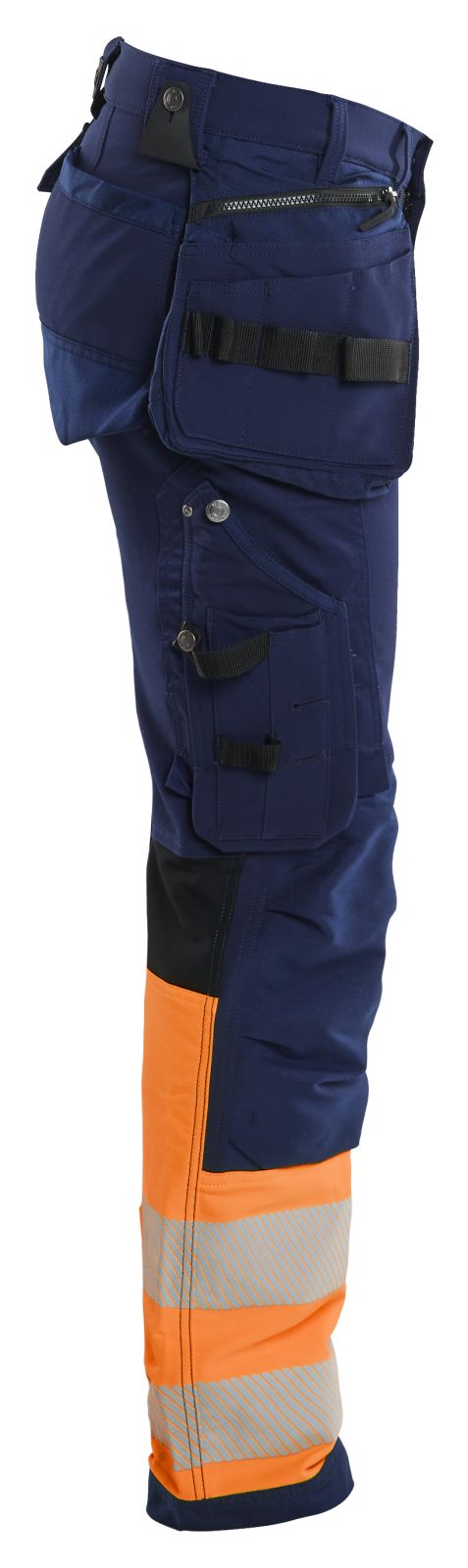 Blaklader Werkbroeken 19931642 marineblauw-oranje(8953)