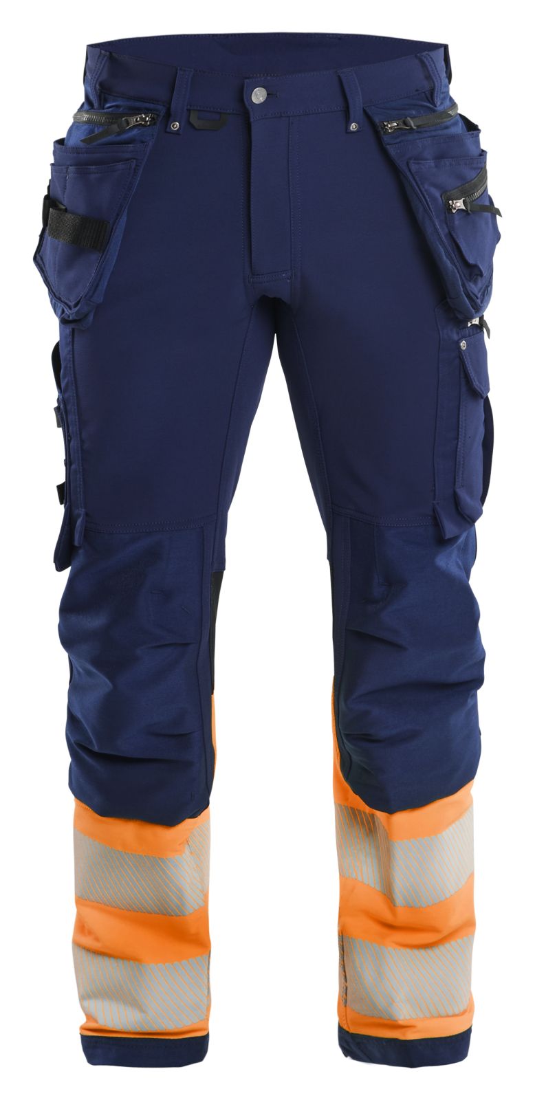 Blaklader Werkbroeken 19931642 marineblauw-oranje(8953)