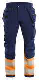 Blaklader Werkbroeken 19931642 marineblauw-oranje(8953)