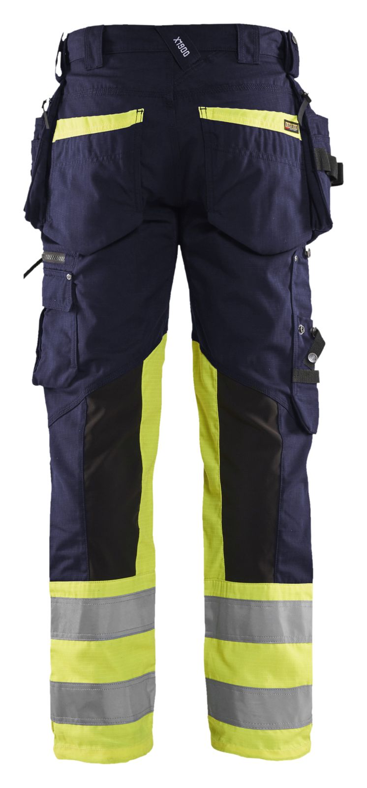 Blaklader Broeken 19941330 HiVis marineblauw-fluo geel(8933)